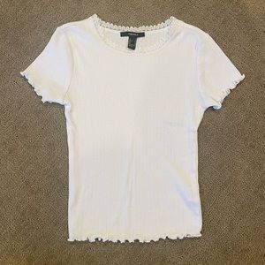 NWOT Basic White Lace Top Women’s S